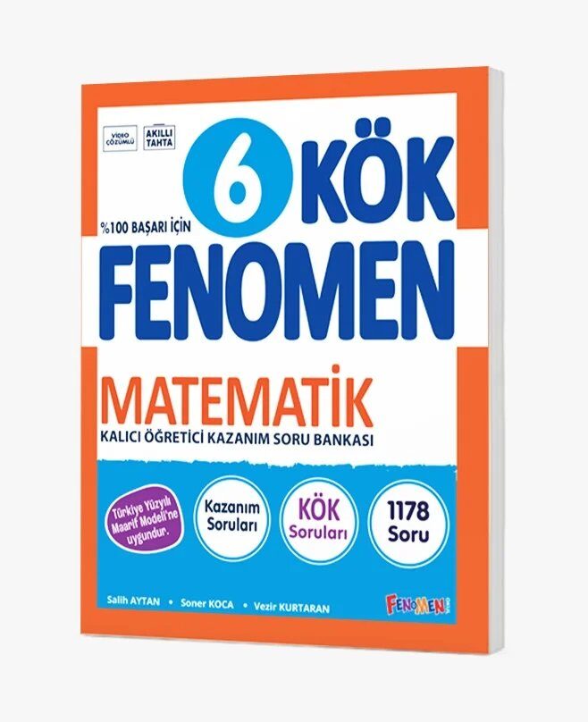 Fenomen Okul Yayınları Fenomen 6 KÖK Matematik Soru Bankası - FENOMEN OKUL YAYINLARI kitap kapağı