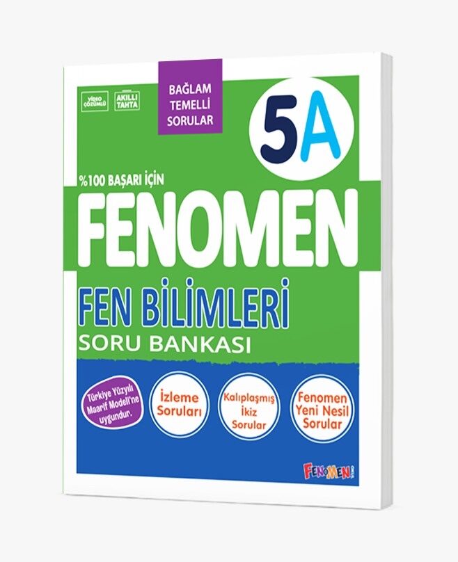 Fenomen Okul Yayınları 5 Fen Bilimleri A Soru Bankası - FENOMEN OKUL YAYINLARI kitap kapağı