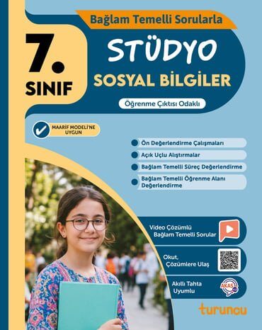 7. Sınıf Stüdyo Sosyal Bilgiler - Turuncu Yayınları kitap kapağı