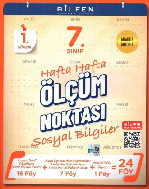 Bilfen Yayıncılık Bilfen 7.Sınıf Ölçüm noktası 2027 Sosyal Bilgiler %100 MAARİF Model Bağlamsal Soru Bankası(YENİ ÜRÜN) - Bilfen Yayıncılık kitap kapağı