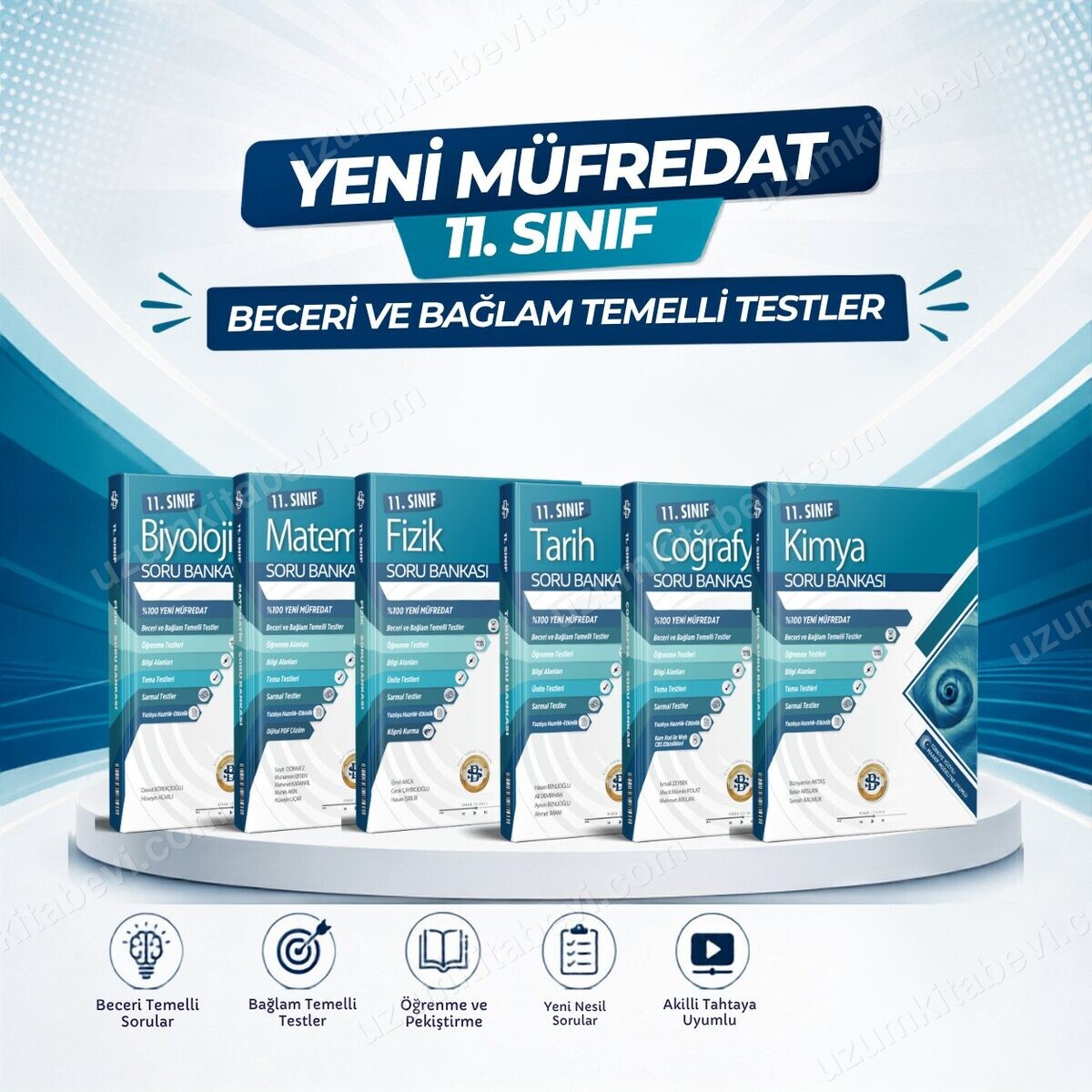 Sarmal 2027 11.Sınıf %100 Yeni Müfredat Mat.-Fizik-Kim-Biy.-Tarih-Coğ. 6 Kitap  Bağlam Temelli Soru Bankası Seti - Bilgi Sarmal Yayınları kitap kapağı