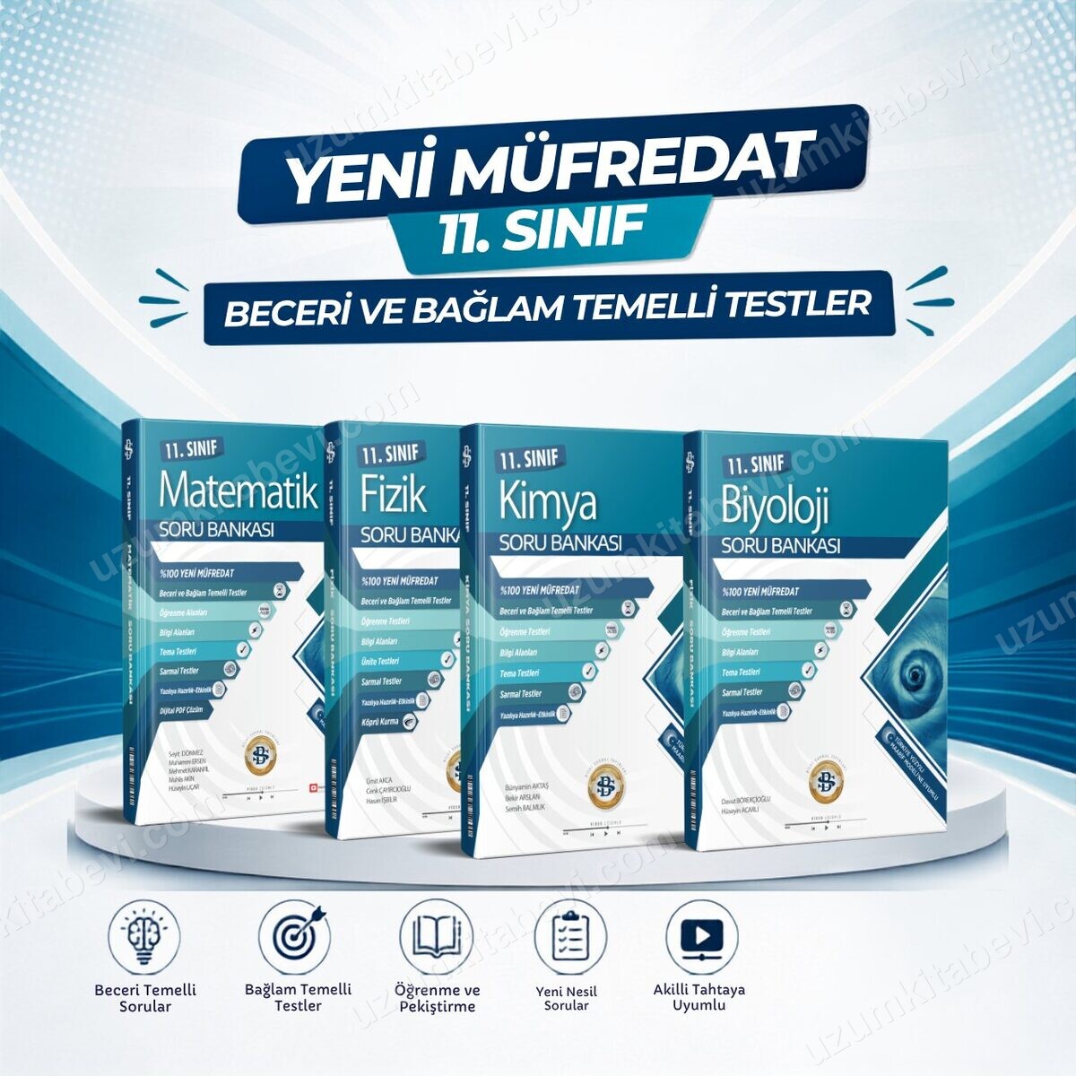 Sarmal 2027 11.Sınıf %100 Yeni Müfredat Mat-Fizik-Kimya-Biyoloji 4 Kitap  Bağlam Temelli  Soru Bankası Seti - Bilgi Sarmal Yayınları kitap kapağı