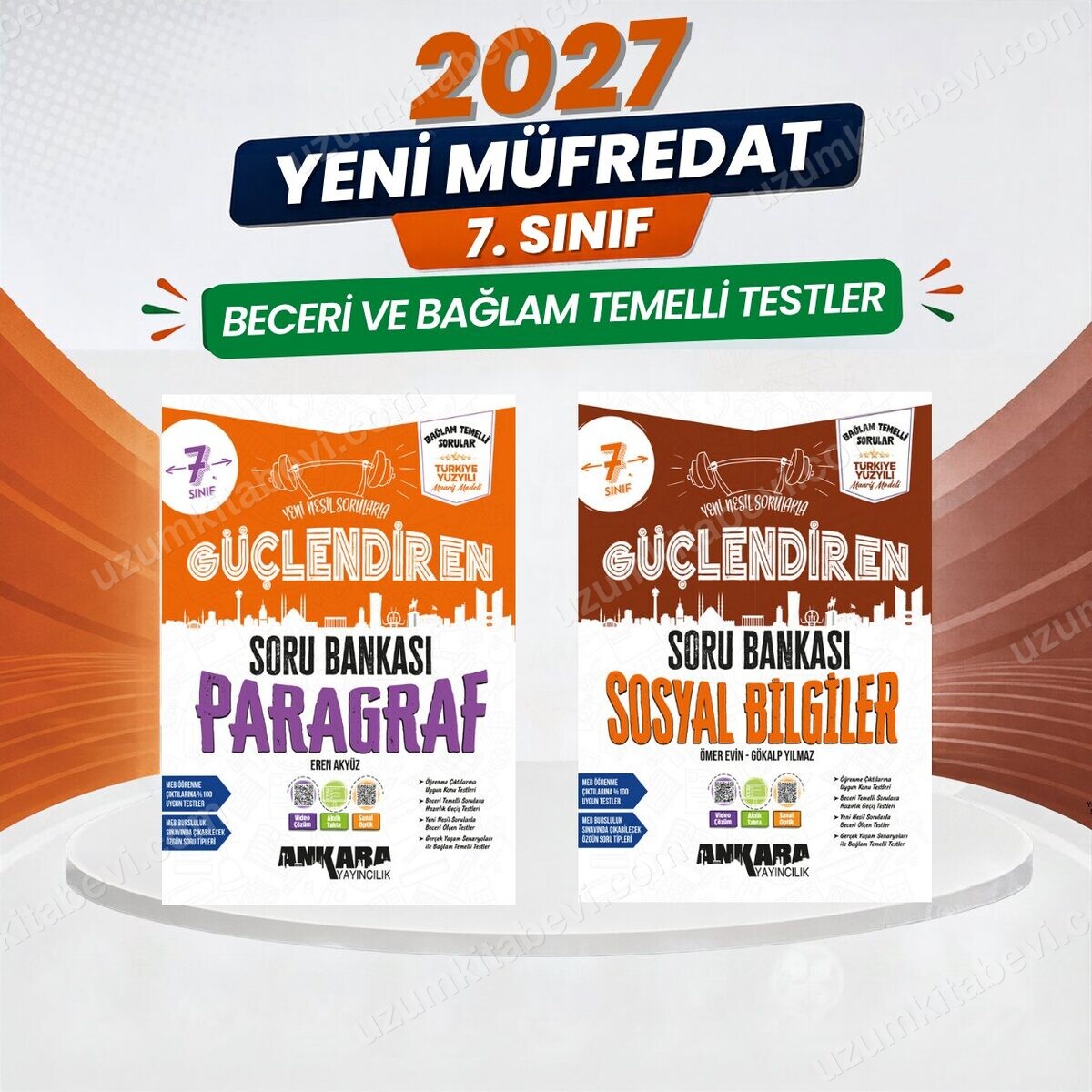 2027 7.Sınıf Güçlendiren S-P %100 Maarif Bağlam Temelli Yeni Müfredat Soru Bankası Seti( 2 Kitap) - Ankara Yayıncılık kitap kapağı