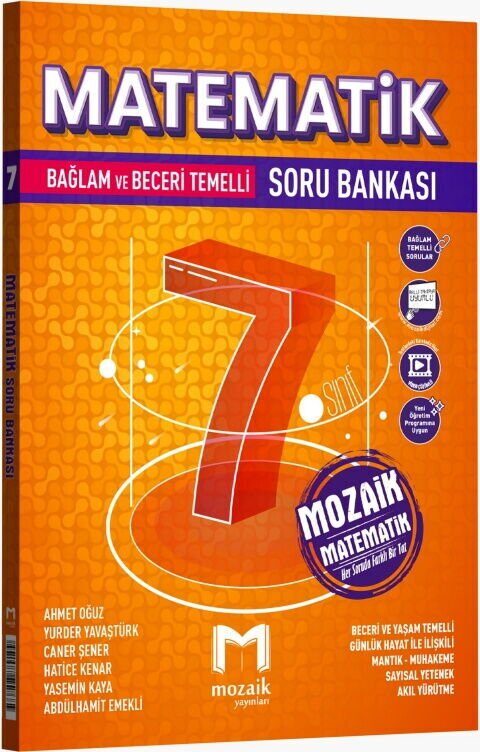 Mozaik Yayınları 7. Sınıf Matematik Soru Bankası - Mozaik Yayınları kitap kapağı