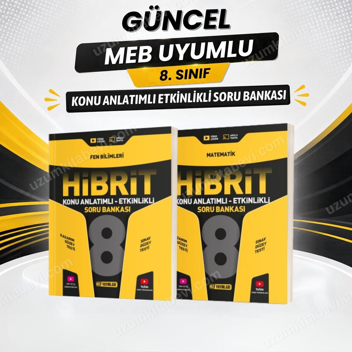 Hız Yayınları Güncel Müfredat 8.SINIF HİBRİT Matematik-Fen LGS Konu Anlatımlı Etkinlikli Soru Bankası - Hız Yayınları kitap kapağı