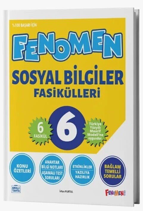 Fenomen Okul Yayınları 6. Sınıf Sosyal Bilgiler Fasikülleri - FENOMEN OKUL YAYINLARI kitap kapağı