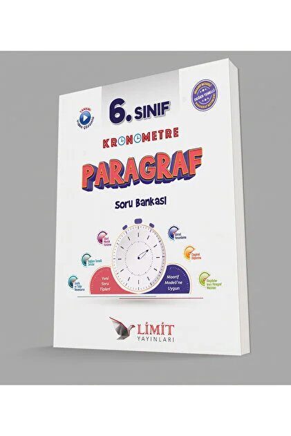 Limit Yayınları 6. SINIF KRONOMETRE PARAGRAF SORU BANKASI 2026-2027 - Limit Yayınları kitap kapağı