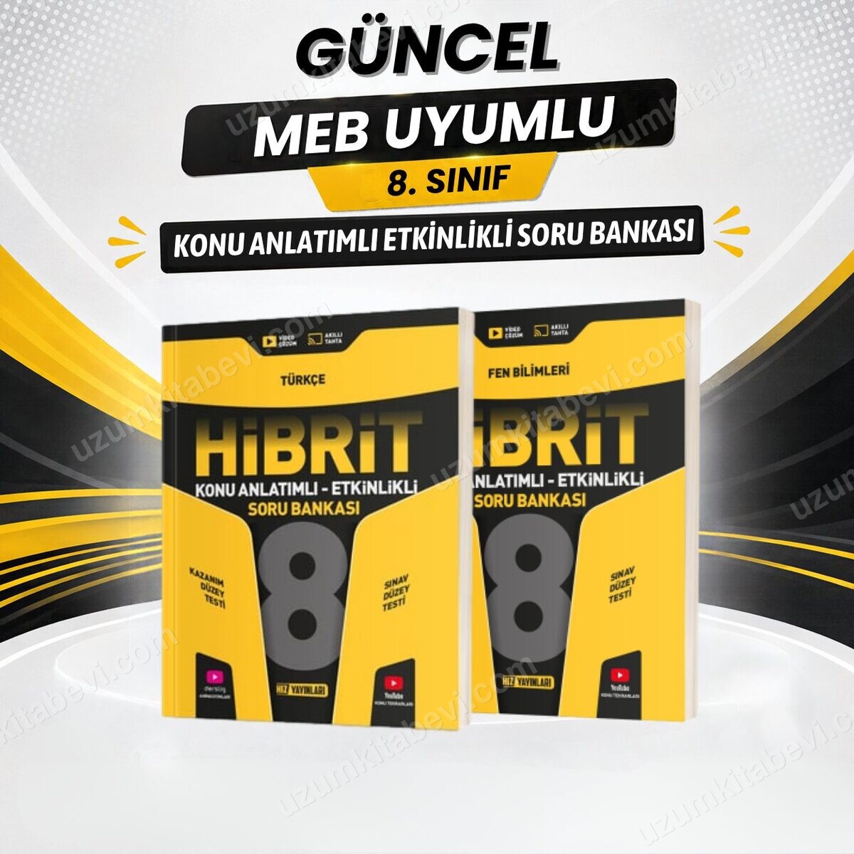 Hız Yayınları Güncel Müfredat 8.SINIF HİBRİT Fen-Türkçe LGS Konu Anlatımlı Etkinlikli Soru Bankası - Hız Yayınları kitap kapağı