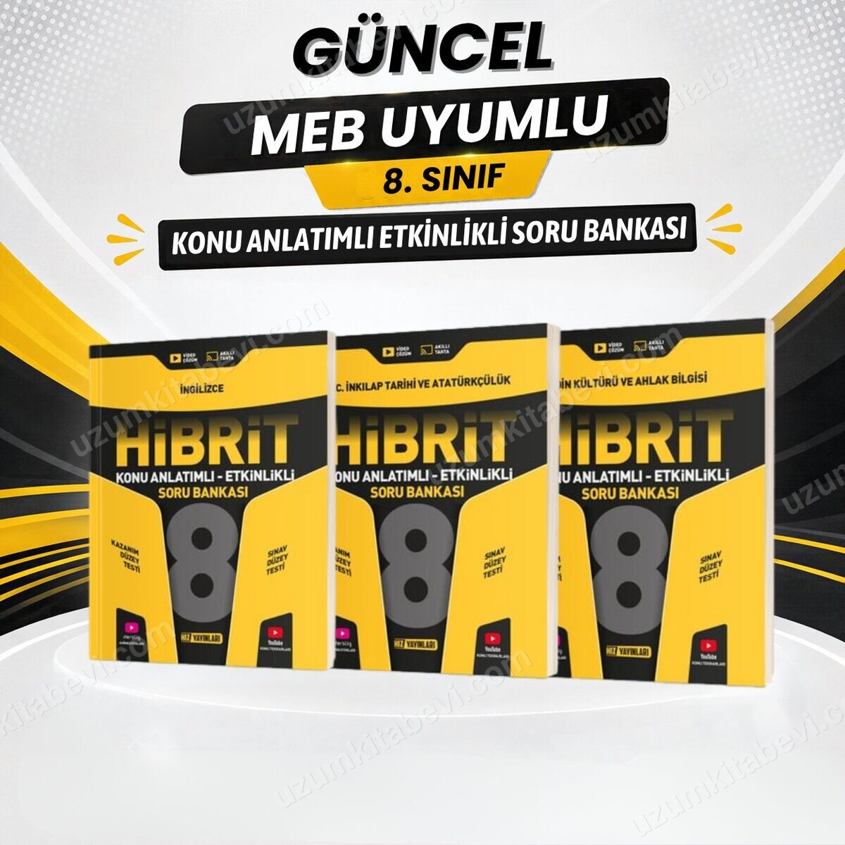 Hız Yayınları Güncel Müfredat 8.SINIF HİBRİT İnk.Tarihi-İngilizce-Din Kültürü Konu Anlatımlı Etkinlikli Soru Bankası - Hız Yayınları kitap kapağı