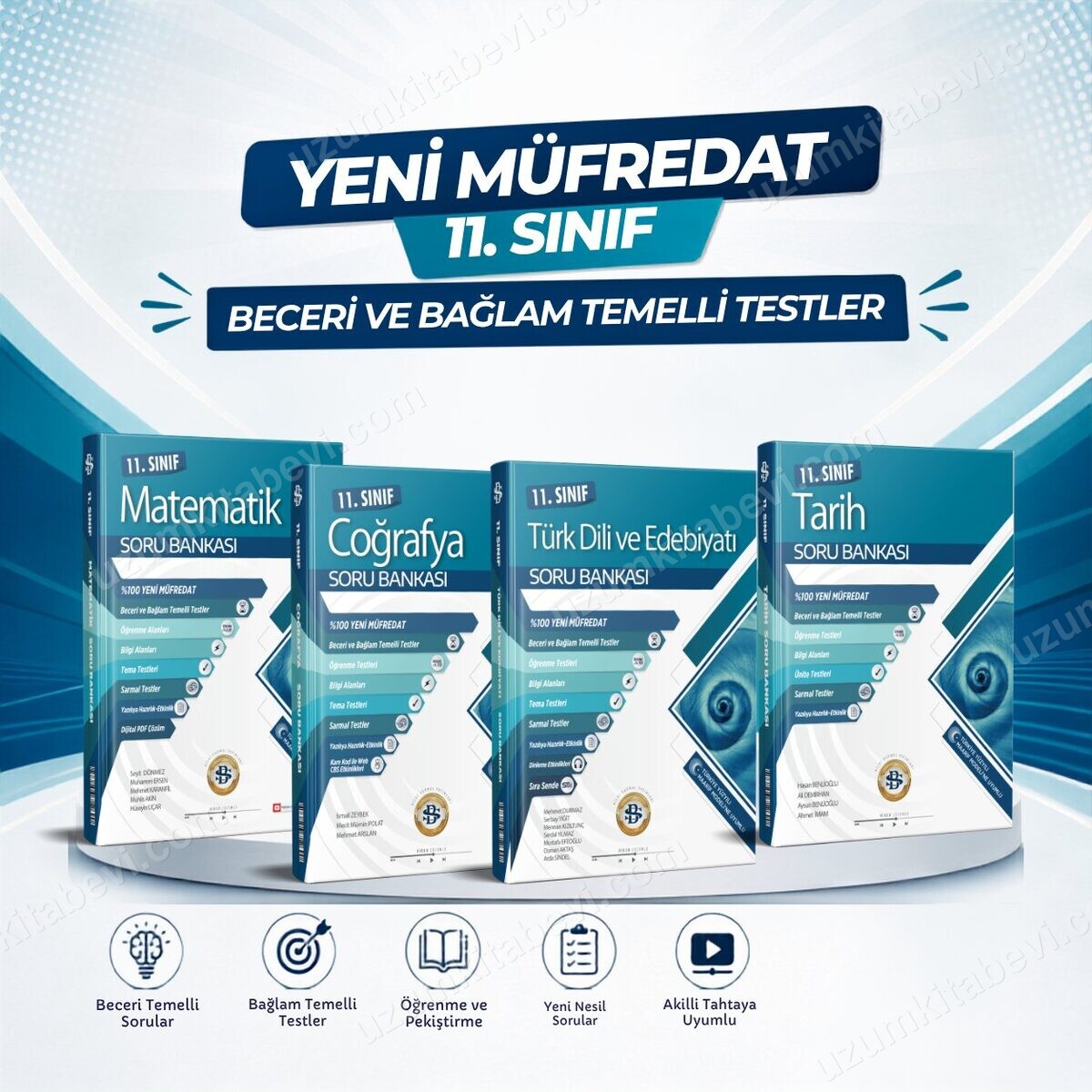 Sarmal 2027 11.Sınıf %100 Yeni Müfredat Mat-Edb.-Tarih-Coğrafya 4 Kitap Bağlam Temelli  Soru Bankası Seti - Bilgi Sarmal Yayınları kitap kapağı