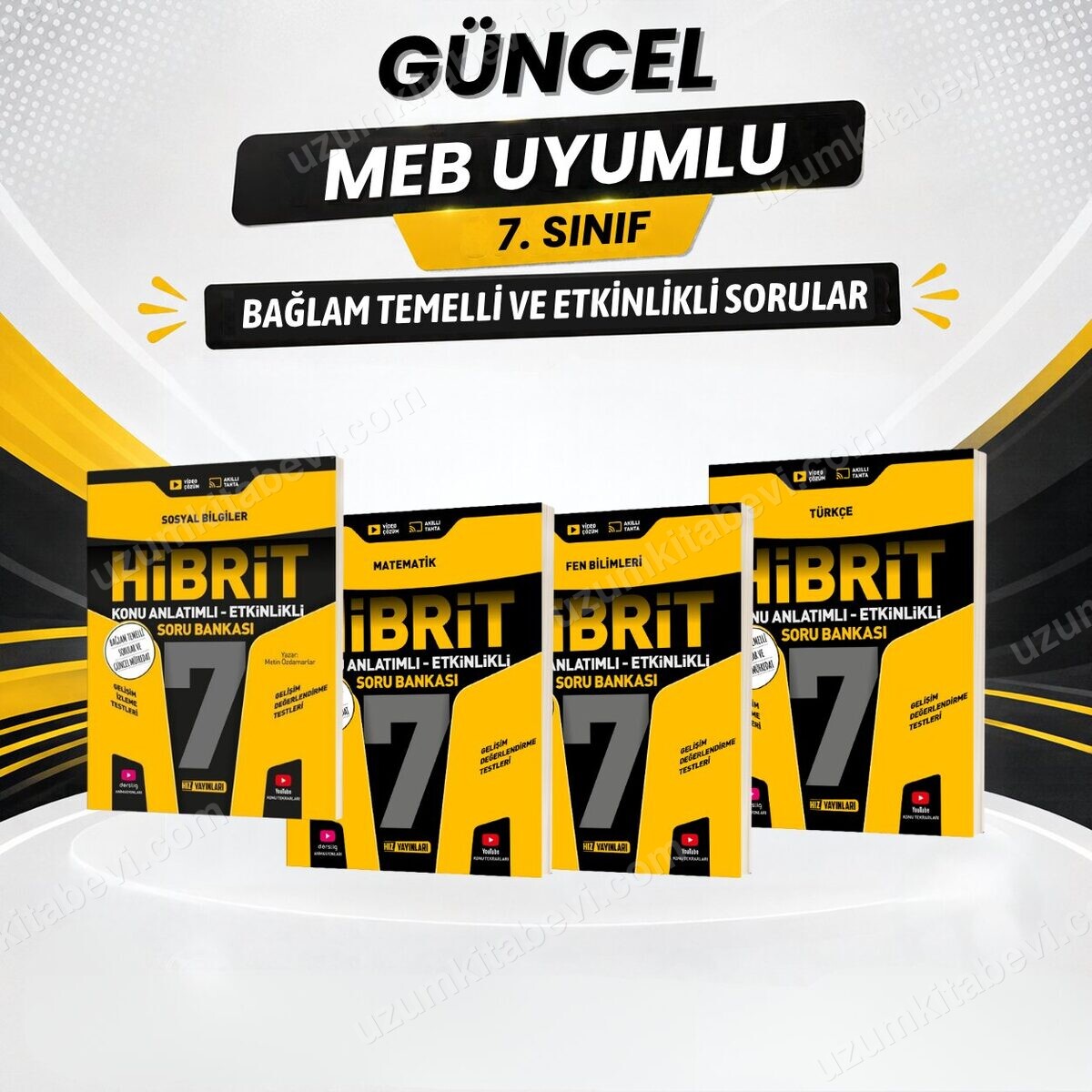 Hız Yayınları Hız 2027 7.Sınıf Hibrit Matematik-Türkçe-Fen-Sosyal Konu Anlatımlı Etkinlikli Bağlam Temelli Soru Bankası Seti - Hız Yayınları kitap kapağı