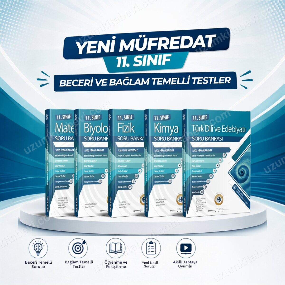 Sarmal 2027 11.Sınıf %100 Yeni Müfredat Mat-Edb.-Fizik-Kim.-Biy.5 Kitap Bağlam Temelli Soru Bankası Seti - Bilgi Sarmal Yayınları kitap kapağı