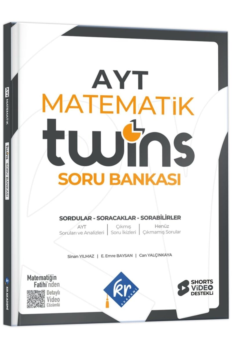 2027 AYT Twins Matematik Soru Bankası KR Akademi Yayınları - KR Akademi kitap kapağı