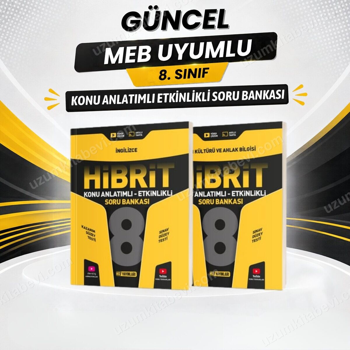 Hız Yayınları Güncel Müfredat 8.SINIF HİBRİT Din-İngilizce LGS Konu Anlatımlı Etkinlikli Soru Bankası - Hız Yayınları kitap kapağı