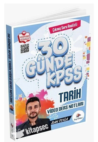 KPSS MEB-AGS 30 Günde Tarih Video Ders Notları Zeki Tuğa Dizgi Kitap Yayınları
