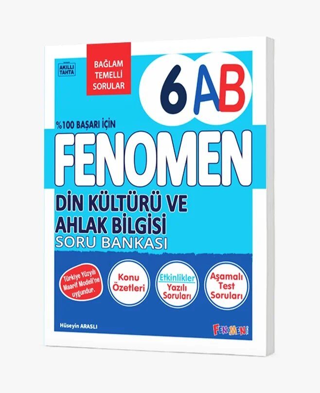 Fenomen Okul Yayınları 6 Din Kültürü Ve Ahlak Bilgisi A-B Soru Bankası - FENOMEN OKUL YAYINLARI kitap kapağı