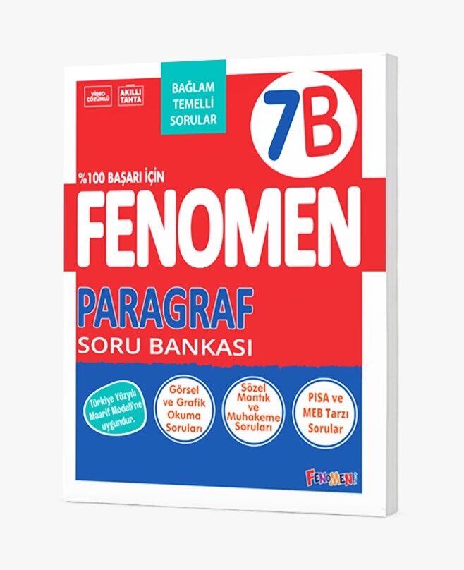 FENOMEN 7 PARAGRAF (B) SORU BANKASI - FENOMEN OKUL YAYINLARI kitap kapağı