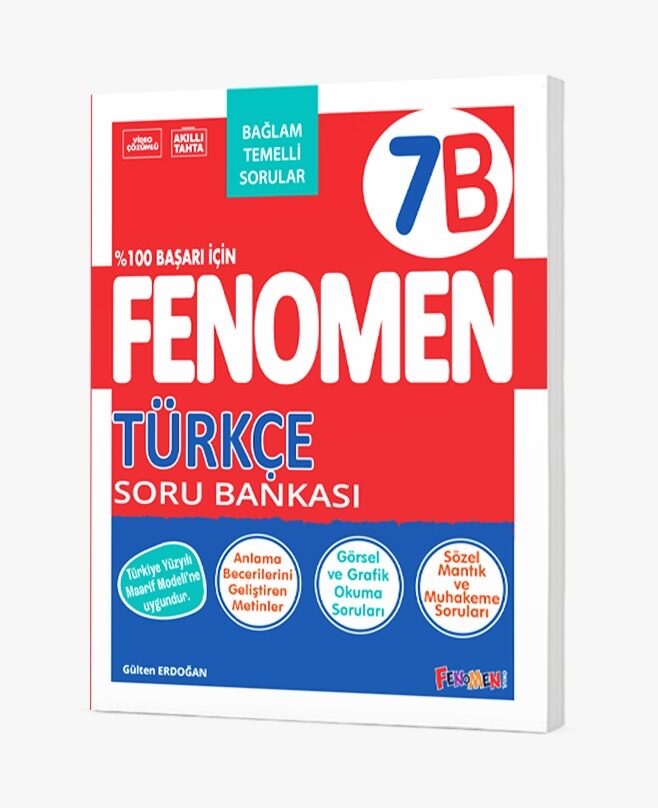 FENOMEN 7 TÜRKÇE (B) SORU BANKASI - FENOMEN OKUL YAYINLARI kitap kapağı