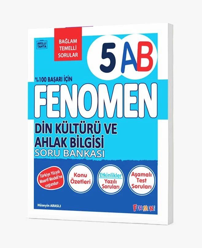 Fenomen Okul Yayınları 5 Din Kültürü Ve Ahlak Bilgisi A-B Soru Bankası - FENOMEN OKUL YAYINLARI kitap kapağı