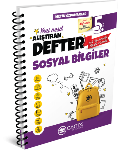 ÇANTA YAYINLARI 5.Sınıf Defter Alıştıran Sosyal Bilgiler
