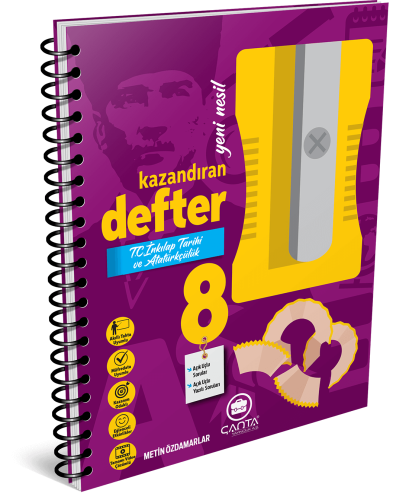 ÇANTA YAYINLARI 8.Sınıf Defter Kazandıran Tc.İnkılap Tarihi ve Atatürkçülük