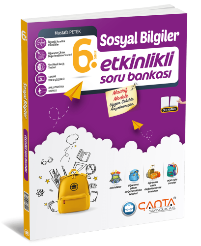 ÇANTA YAYINLARI 6.Sınıf Kazanım Sosyal Bilgiler Soru Bankası
