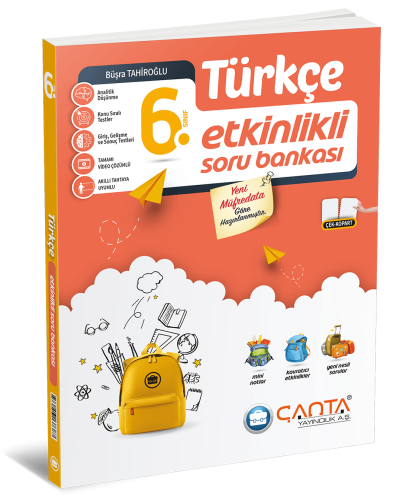 ÇANTA YAYINLARI 6.Sınıf Etkinlikli Kazanım Türkçe Soru Bankası