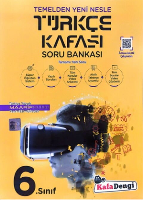 Kafadengi Yayınları 6. Sınıf Türkçe Kafası Soru Bankası