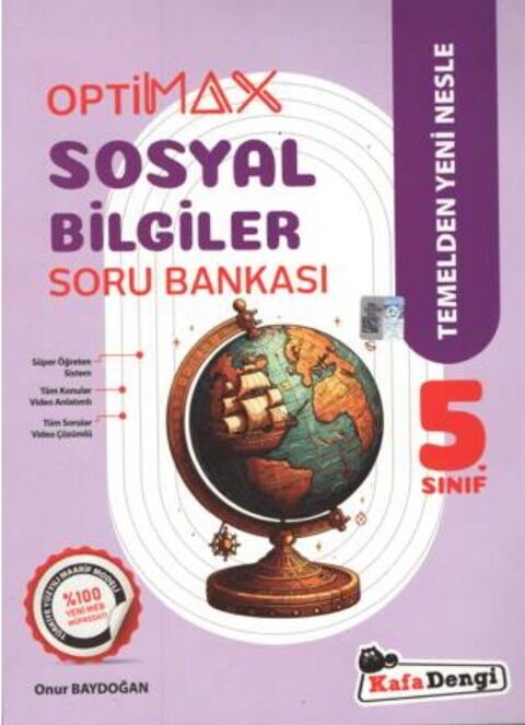Kafadengi Yayınları 5. Sınıf Sosyal Bilgiler Optimax Soru Bankası