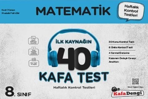 Kafadengi Yayınları 8. Sınıf Matematik İlk Kaynağın 40 Kafa Test