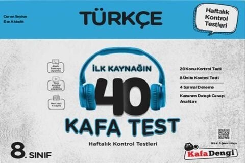 Kafadengi Yayınları 8. Sınıf Türkçe İlk Kaynağın 40 Kafa Test