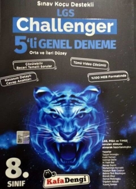 Kafadengi Yayınları 8. Sınıf LGS Genel Challenger 5 Deneme