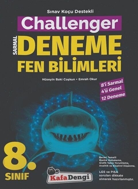 Kafadengi Yayınları 8. Sınıf Fen Bilimleri Challenger Sarmal 12 Deneme