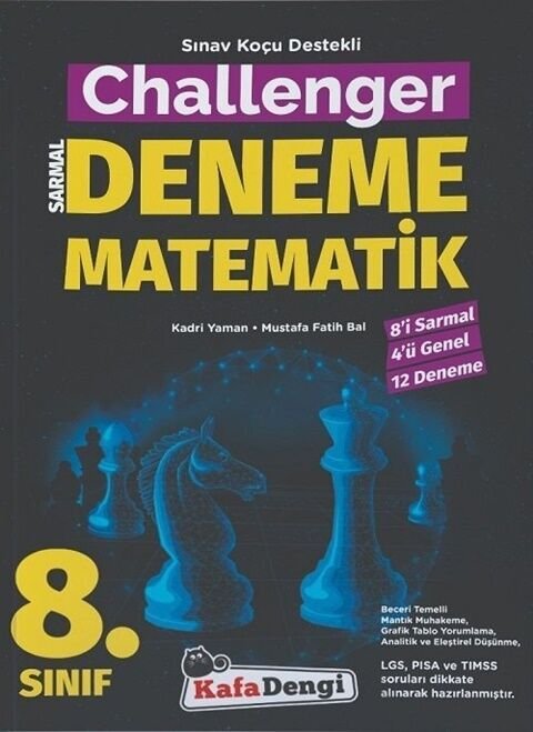 Kafadengi Yayınları 8. Sınıf Matematik Challenger Sarmal 12 Deneme