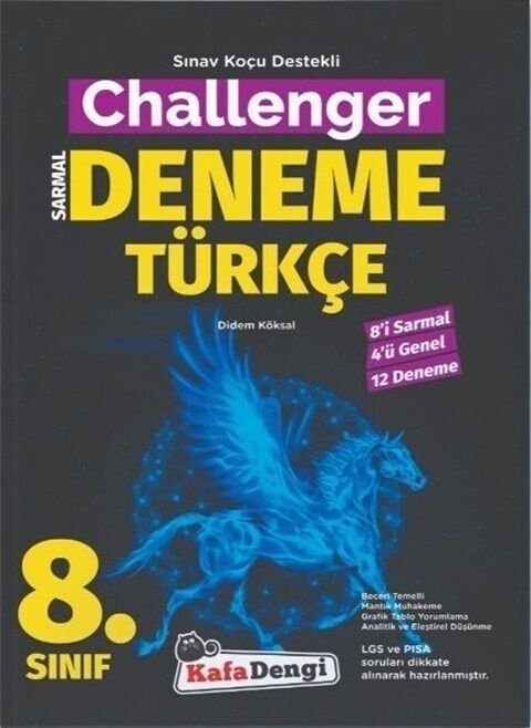 Kafadengi Yayınları 8. Sınıf Türkçe Challenger Sarmal 12 Deneme