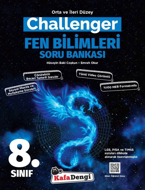 Kafadengi Yayınları 8. Sınıf Challenger Fen Bilimleri Soru Bankası