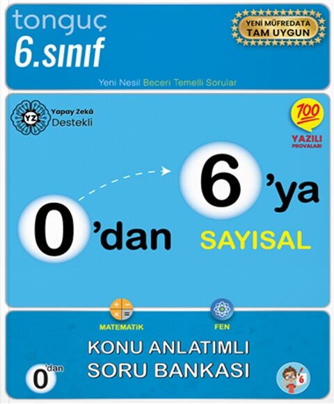 Tonguç Akademi 0 dan 6 ya Sayısal Konu Anlatımlı Soru Bankası
