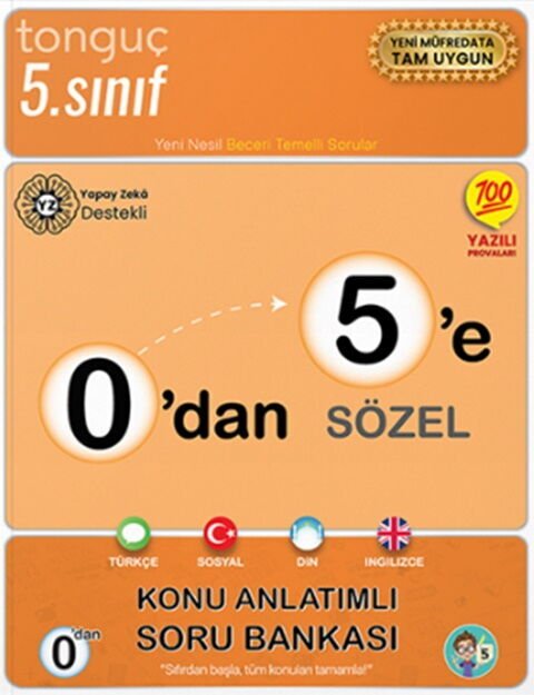 Tonguç Akademi 0 dan 5 e Sözel Konu Anlatımlı Soru Bankası