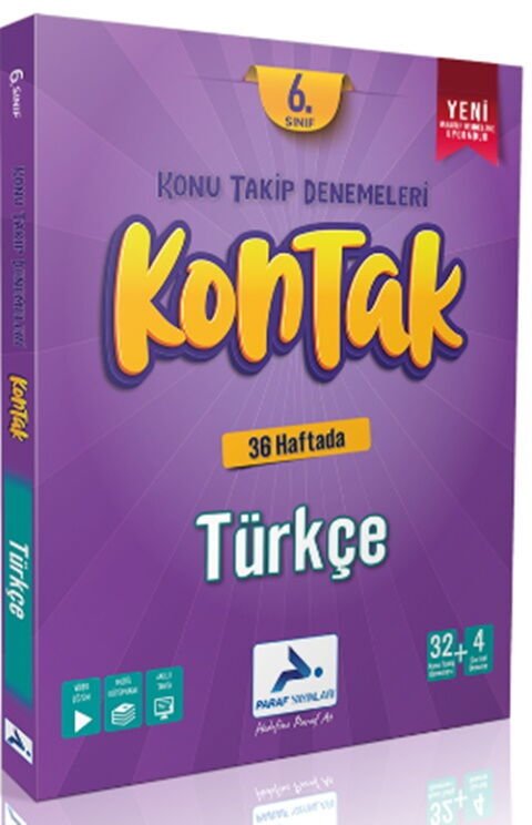 Paraf Yayınları 6. Sınıf Kontak Türkçe Denemeleri
