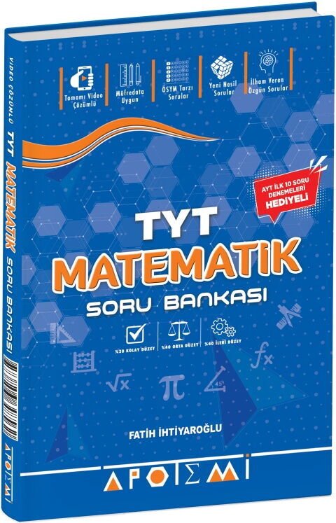 APOTEMİ TYT Soru Bankası MATEMATİK(GÜNCEL MÜFREDAT)2027 MÜFREDATA UYGUN