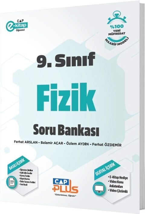 ÇAP 09.SINIF PLUS Soru Bankası TEMATİK FİZİK - (GÜNCEL MÜFREDAT)2027 MÜFREDATA UYGUN