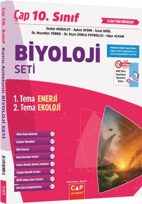 Çap 10. Sınıf Set Biyoloji - 2027 - Çap Yayınları kitap kapağı