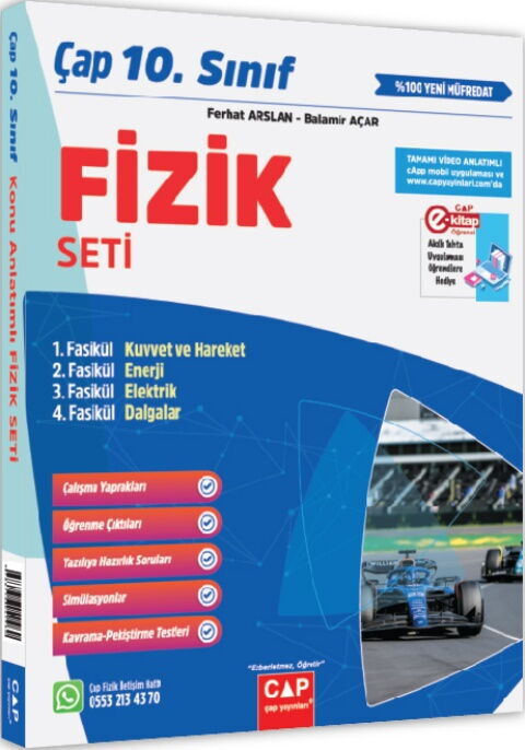 Çap 10. Sınıf Set Fizik - 2027 - Çap Yayınları kitap kapağı