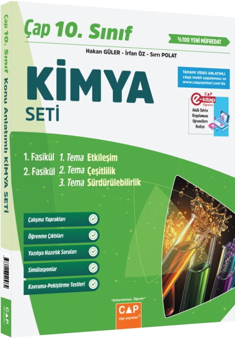 Çap 10. Sınıf Set Kimya - 2027 - Çap Yayınları kitap kapağı
