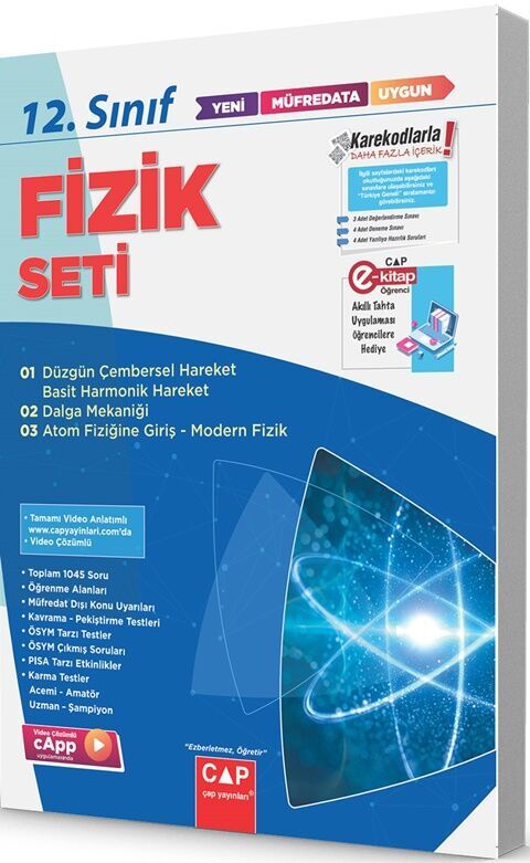 12. Sınıf Set Anadolu Fizik - 2027 - Çap Yayınları kitap kapağı