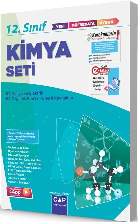 Çap Yayınları 12. Sınıf Set Anadolu Kimya - 2027 - Çap Yayınları kitap kapağı