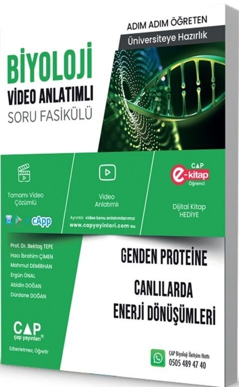 ÜNİV. HAZ BİYOLOJİ KA-SB GENDEN PRO-CAN -  (GÜNCEL MÜFREDAT)2027 MÜFREDATA UYGUN