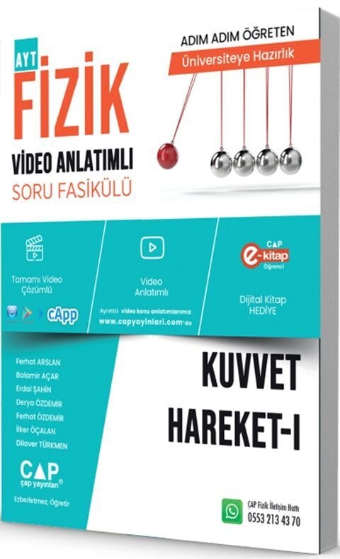 ÜNİV. HAZ FİZİK KA-SB KUVVET HARAKET I -  (GÜNCEL MÜFREDAT)2027 MÜFREDATA UYGUN