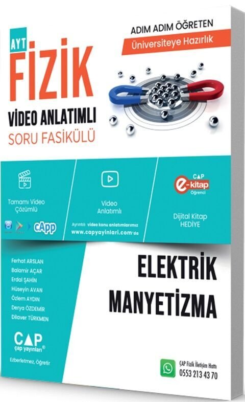 ÜNİV. HAZ FİZİK KA-SB ELEKTRİK MANYETİZMA-  (GÜNCEL MÜFREDAT)2027 MÜFREDATA UYGUN