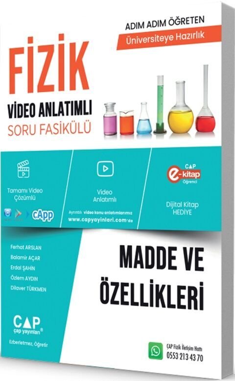 ÜNİV. HAZ FİZİK KA-SB MADDE VE ÖZELLİK -  (GÜNCEL MÜFREDAT)2027 MÜFREDATA UYGUN